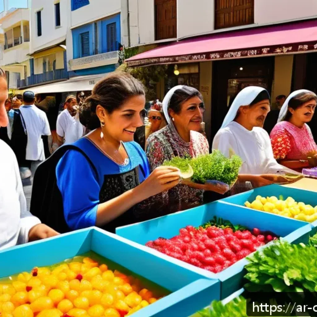 키프로스의 공휴일과 축제 - A vibrant spring festival scene in Nicosia, Cyprus, showcasing local people in traditional Cypriot c...
